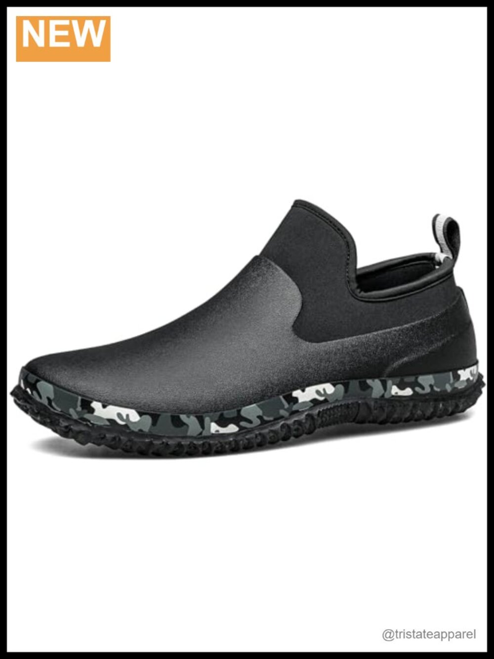 Unisex Waterproof Rubber Garden Rain Boots Neoprene Ankle Mud Shoes Pull-On